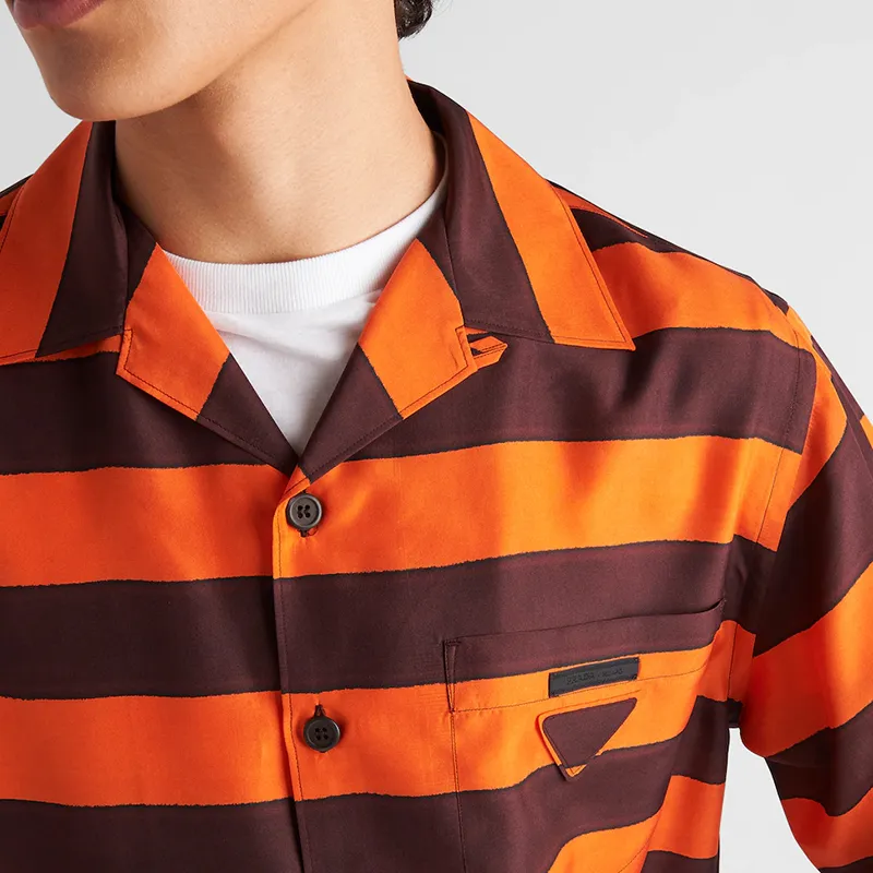 PRADA Shirts Men Orange-1