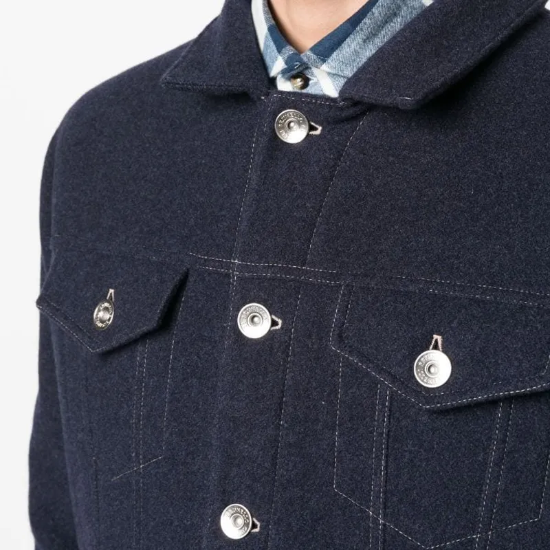 Brunello Cucinelli Jackets & Coats Men's Cobalt Blue-4