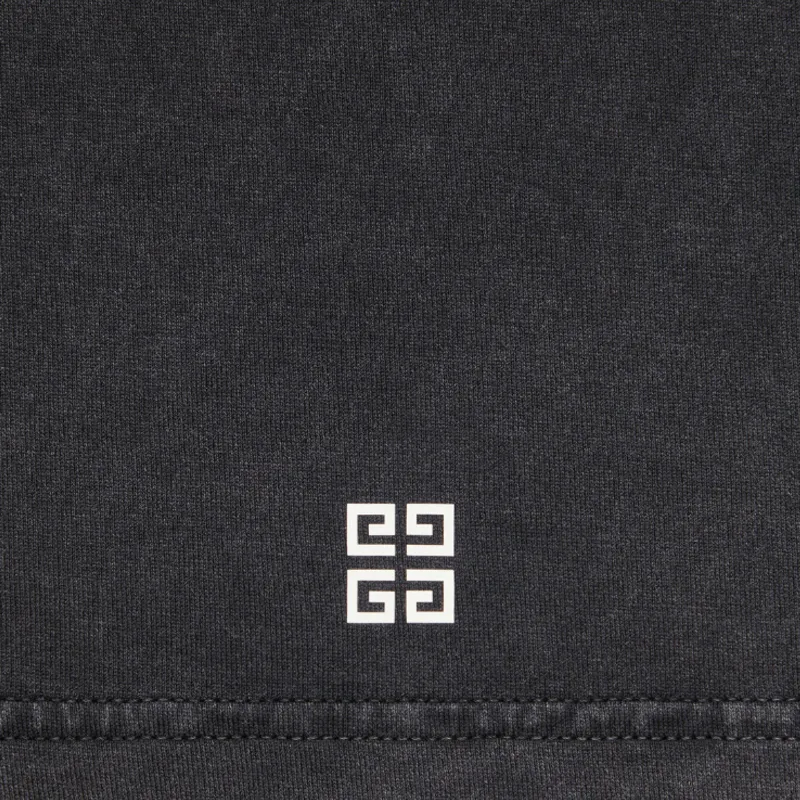 Givenchy Logo embroidered Cotton T shirt-3