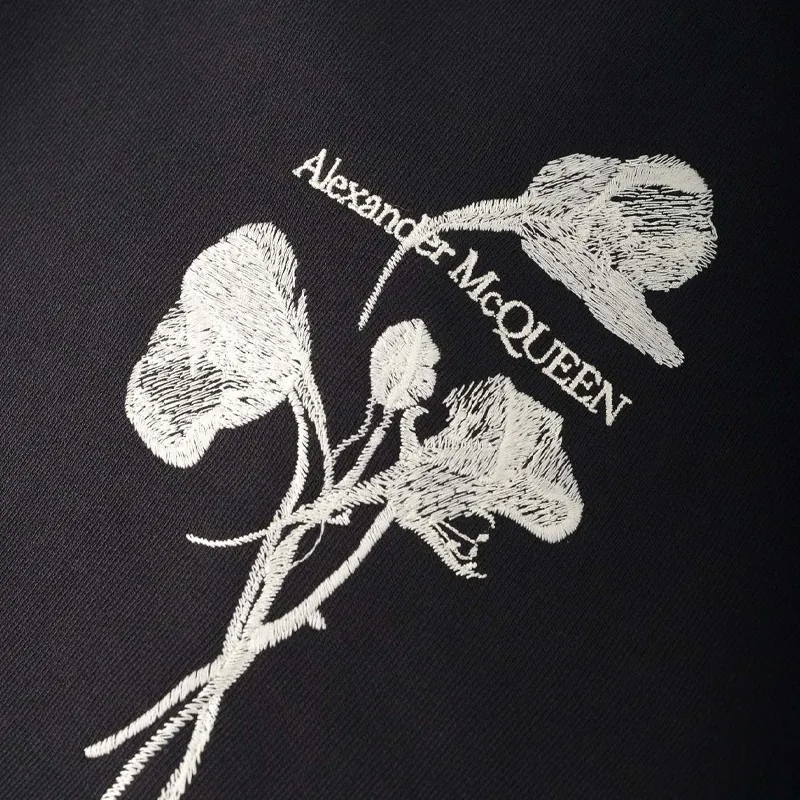 McQ Alexander McQueen Embroidered Drawstring Hoodie-2