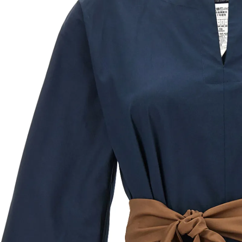 MaxMara Leila V Neck Belted Dress-3