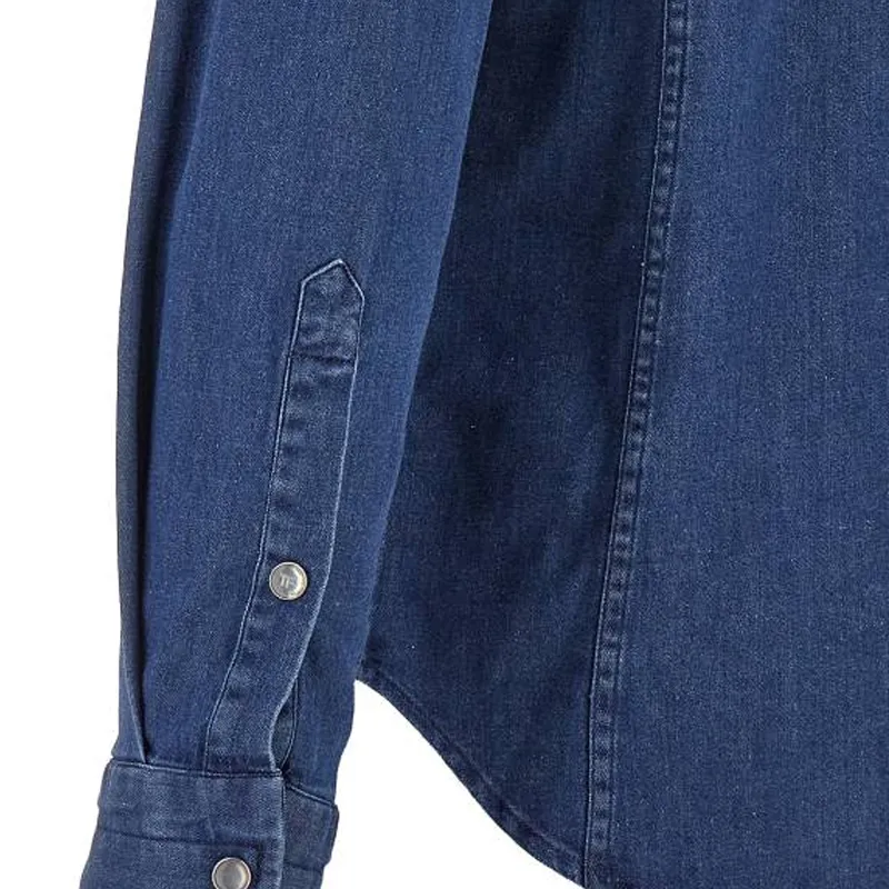 TOM FORD Long Sleeved Denim Shirt-5