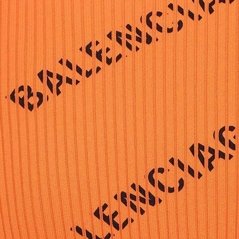 Balenciaga T Shirt Regular Fit Women's Orange-3