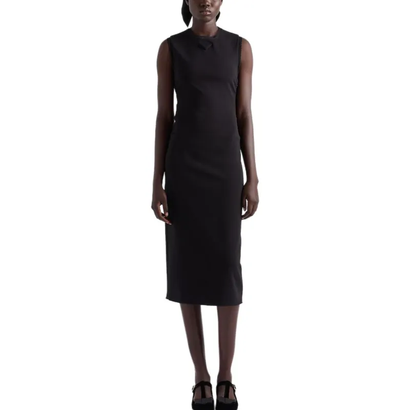 PRADA Sleeveless Dress Women's Black-1