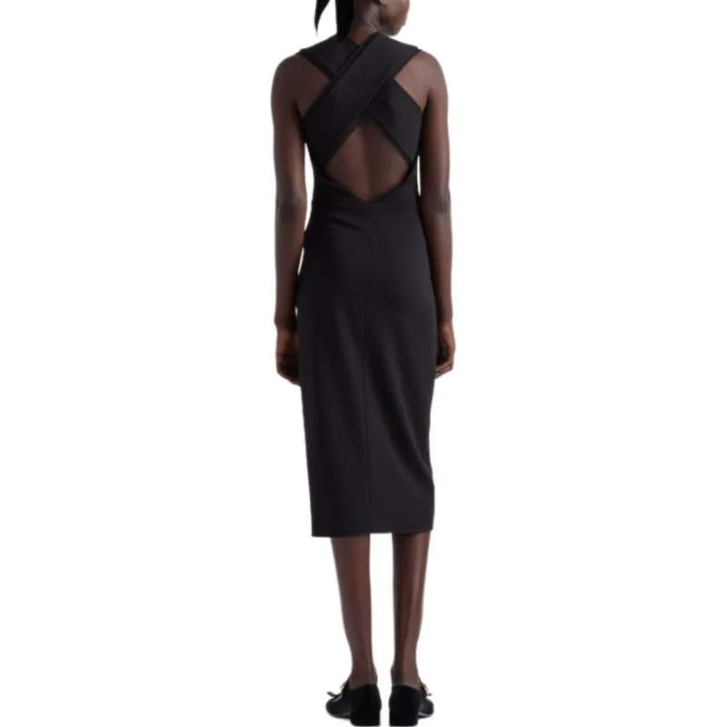 PRADA Sleeveless Dress Women's Black-2