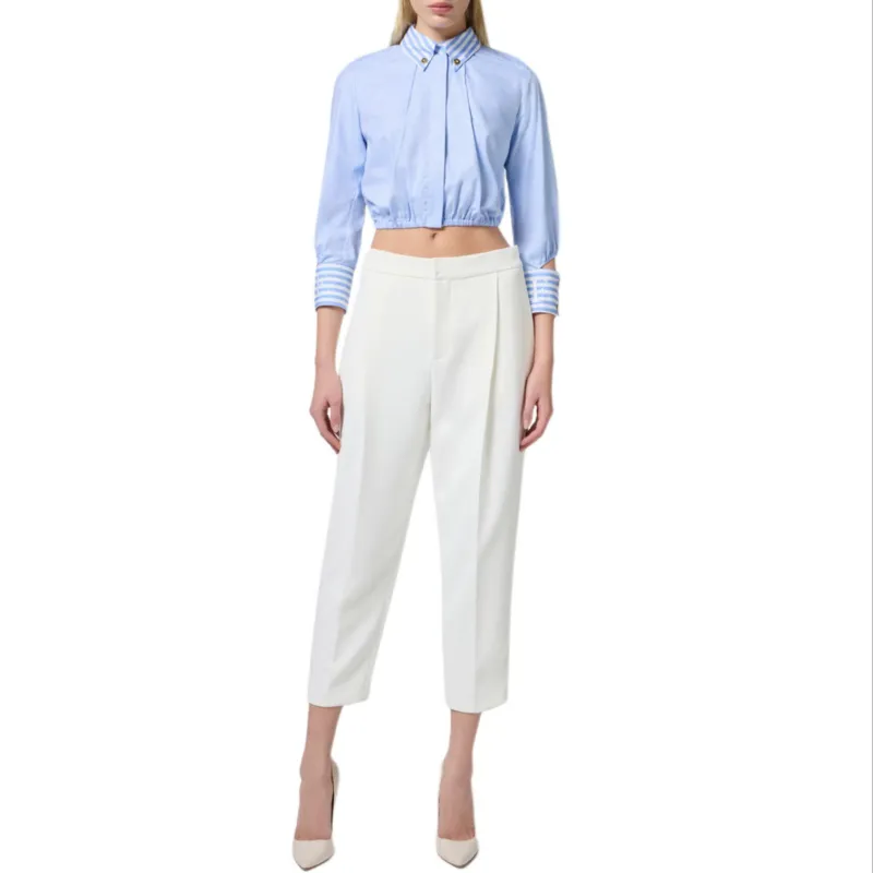 Elisabetta Franchi Striped Poplin Shirt-1