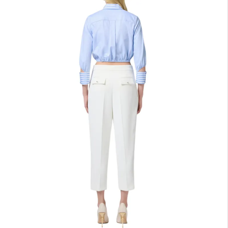 Elisabetta Franchi Striped Poplin Shirt-2