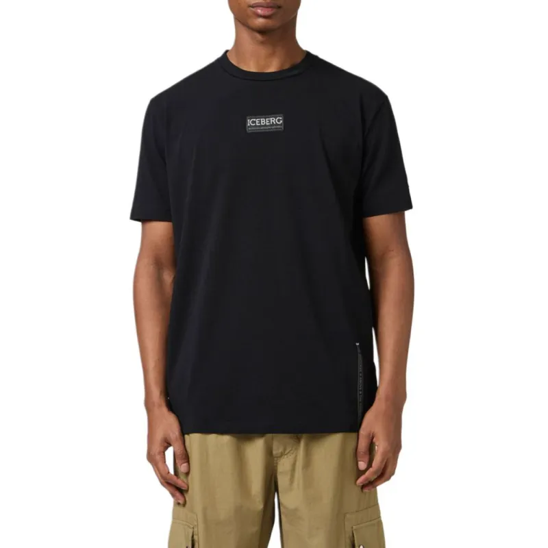 Iceberg Logo patch T shirt-3