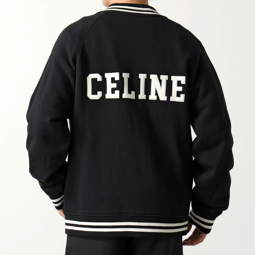 【CELINE】Black nylon Teddy College Jacket【ランク:A】 CELINE Teddy College Jacket - POIZON