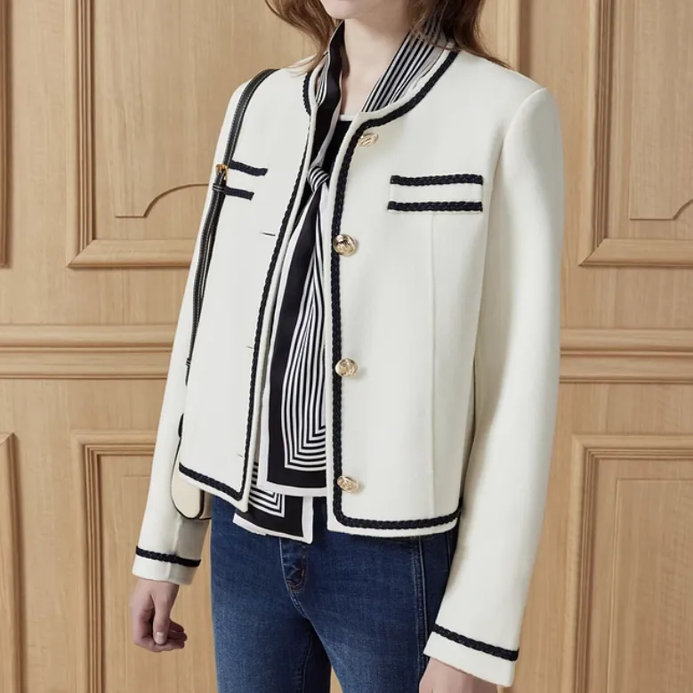 DKNY Coats Women's White-4