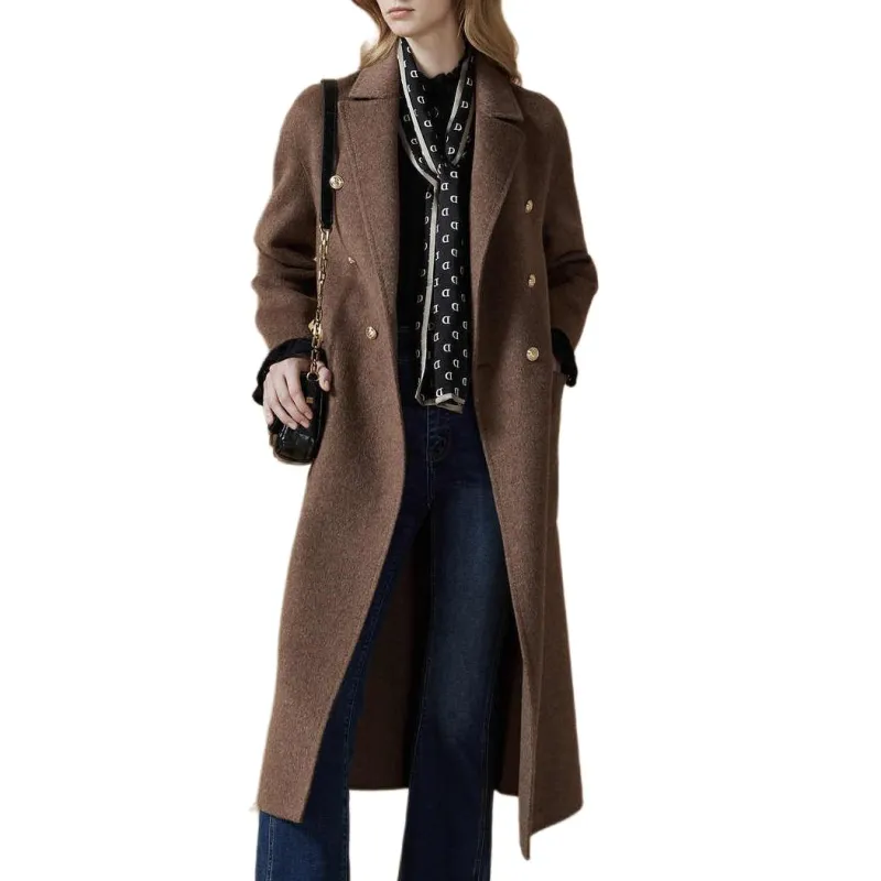DKNY Coat Women's Medium Coffee-1