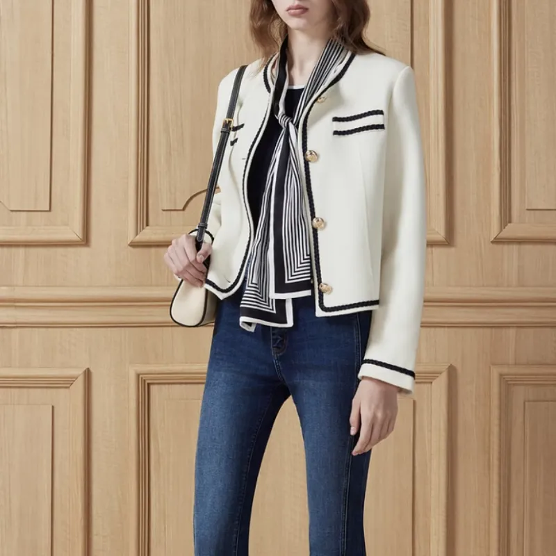 DKNY Coats Women's White-5