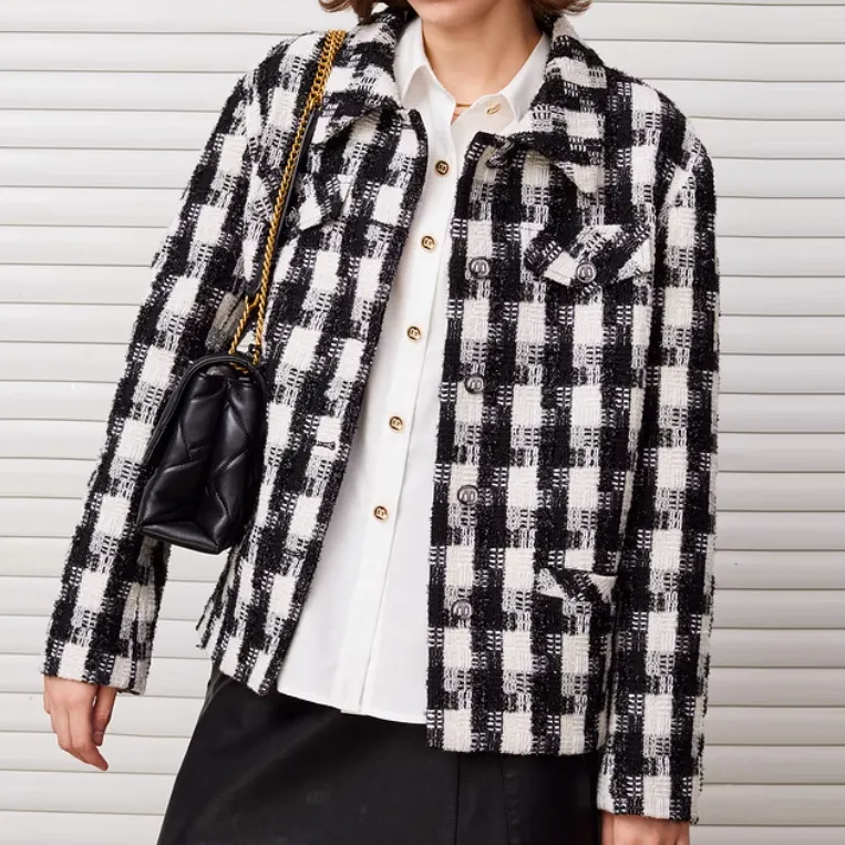 DKNY Jackets & Coats Women's Plaid-3