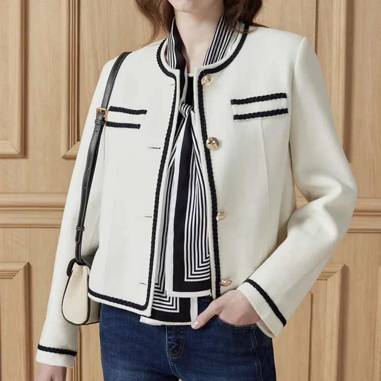 DKNY Coats Women's White-3