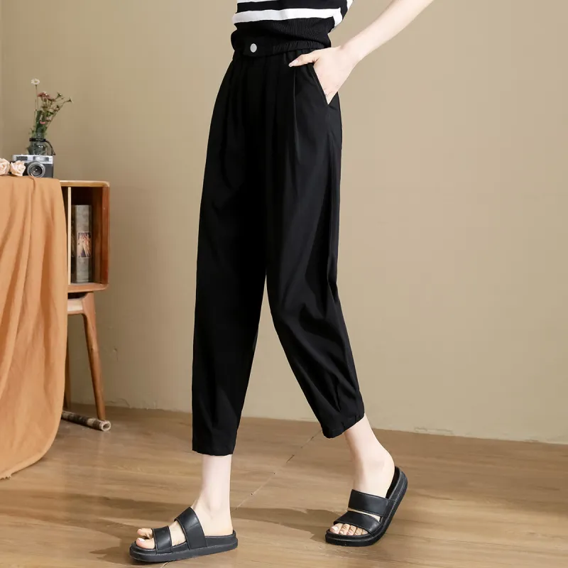 TERRE BLEUE Casual Pants Women's Black-2