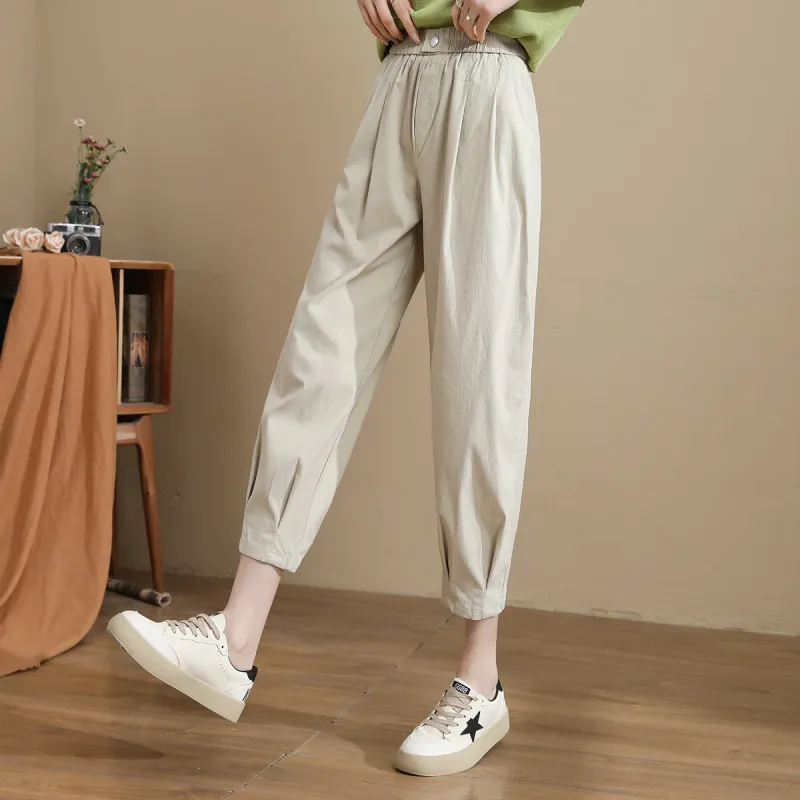 TERRE BLEUE Casual Pants Women's Light Apricot-3