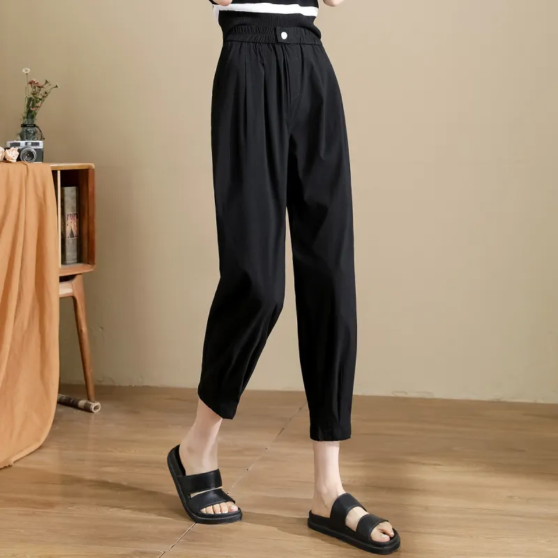 TERRE BLEUE Casual Pants Women's Black-3