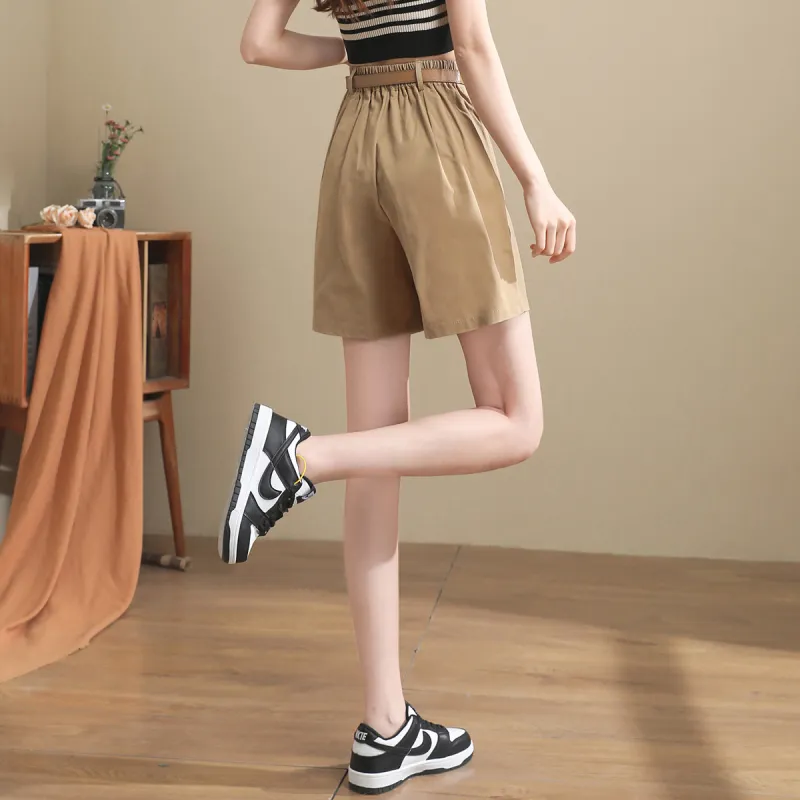 TERRE BLEUE Casual Shorts Women's Khaki-2