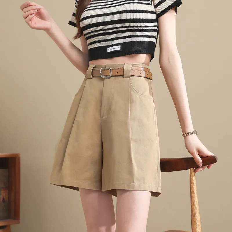 TERRE BLEUE Casual Shorts Women's Khaki-7