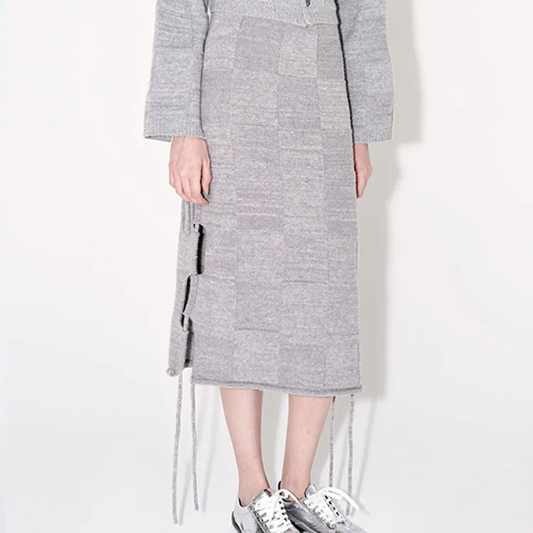 VVNK JANE PLUS SS24 Casual Long Skirts Women's Dark Gray-4