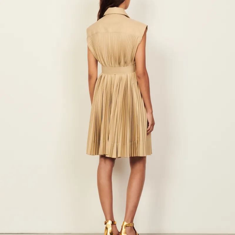 Sandro Sleeveless Dress Women's Yellow-2