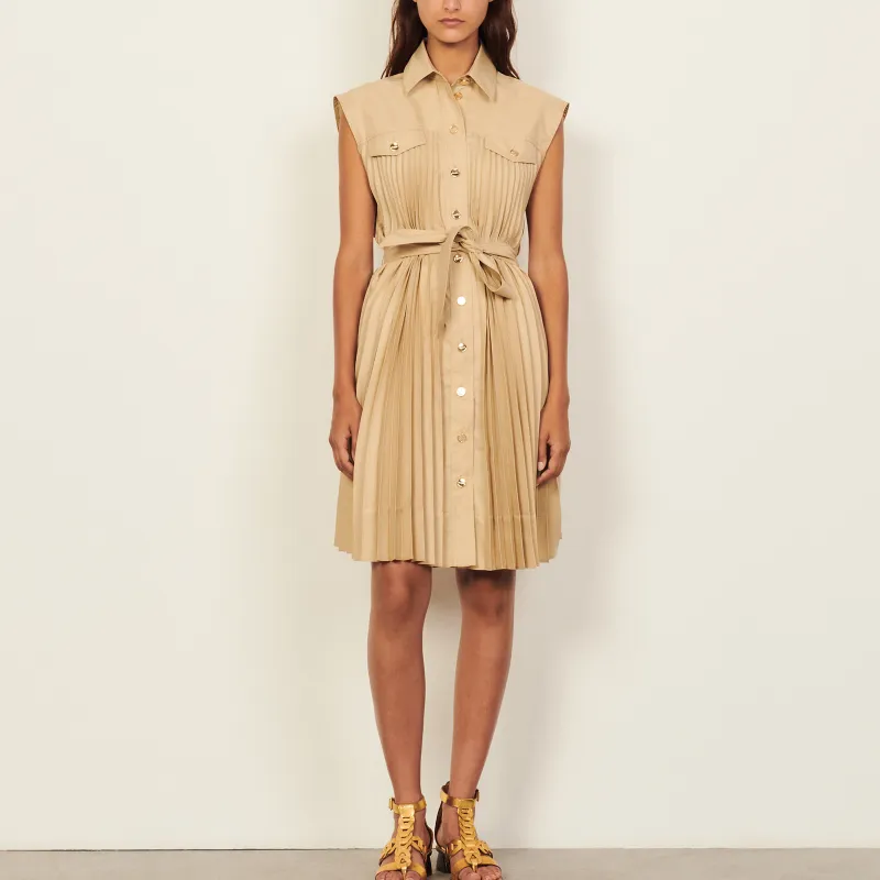 Sandro Sleeveless Dress Women's Yellow-1