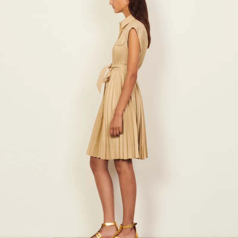 Sandro Sleeveless Dress Women's Yellow-3