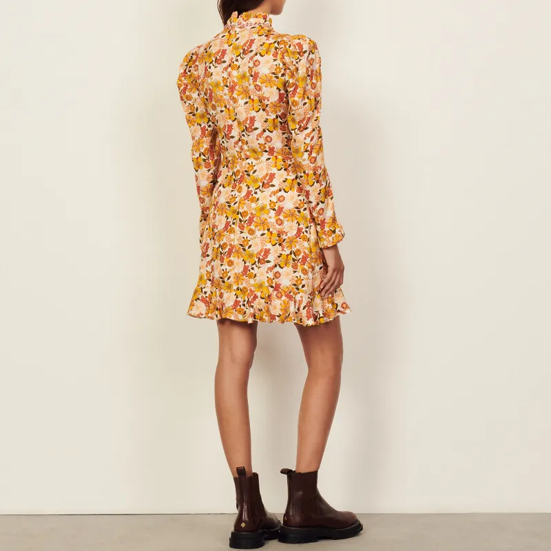Sandro Long-Sleeved Dresses Women's Orange-1