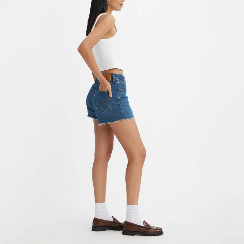 Levi's Denim Shorts Women's Blue-3