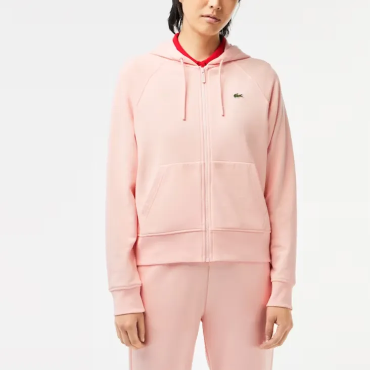 LACOSTE Logo patch Zipped Hoodie-1