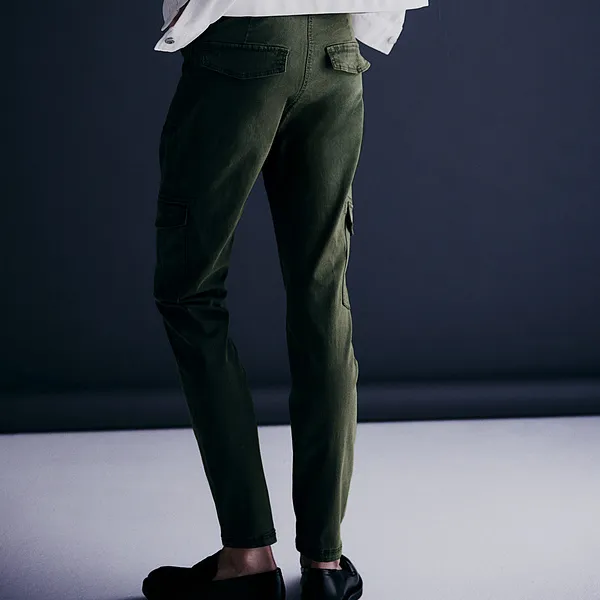 H&M Cargo Pants Women's Khaki Green-2