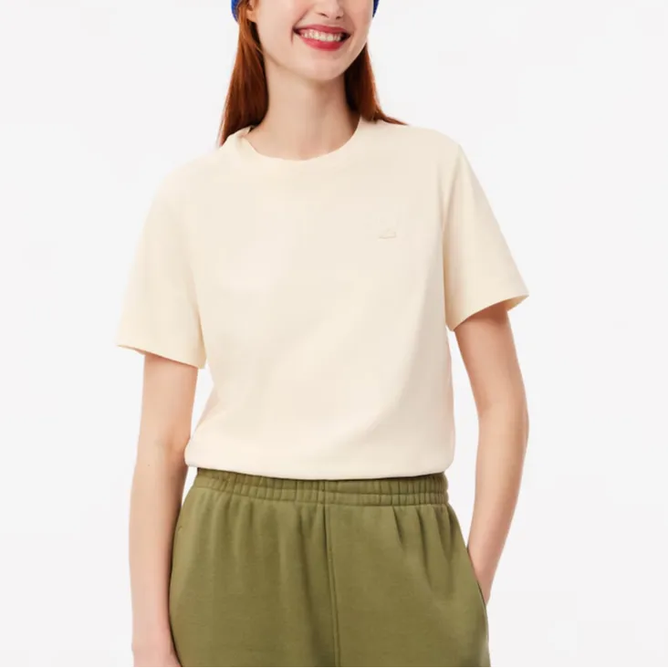 LACOSTE T Shirt Women's Natural White-1