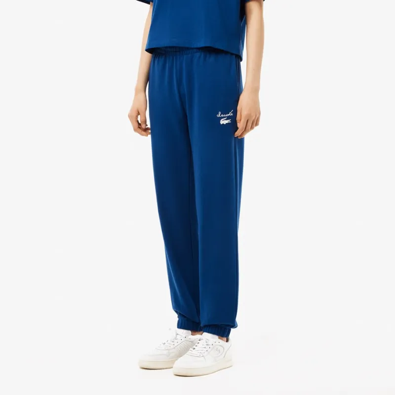 LACOSTE Knitted Sweatpants Women's Blue-3