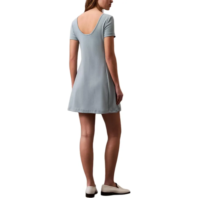CALVIN KLEIN Short-Sleeved Dresses Women's Blue-1