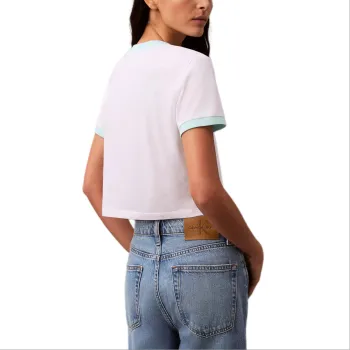 CALVIN KLEIN T Shirt Women's Bright White/Blue Light