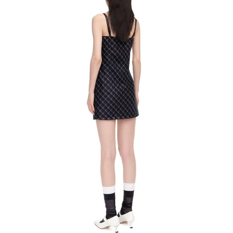 SHUSHUTONG Slip Dresses Women's Blue-1