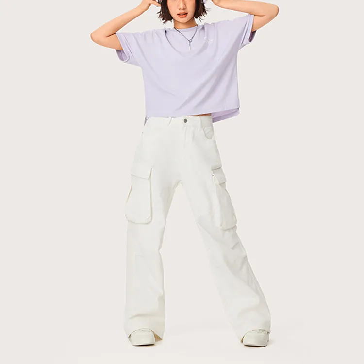LiNing T Shirt Women's Sea Salt Purple-4