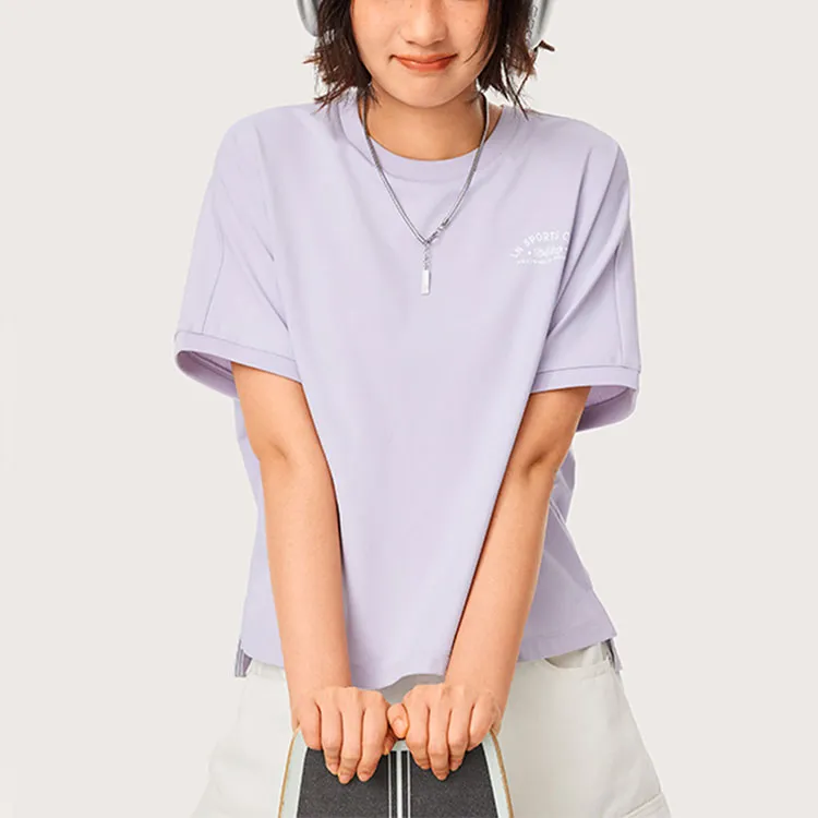 LiNing T Shirt Women's Sea Salt Purple-2