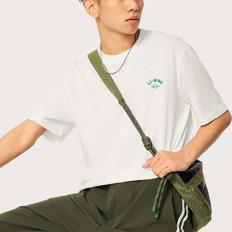 LiNing Sports Life Collection T Shirt Men's Ivory-2