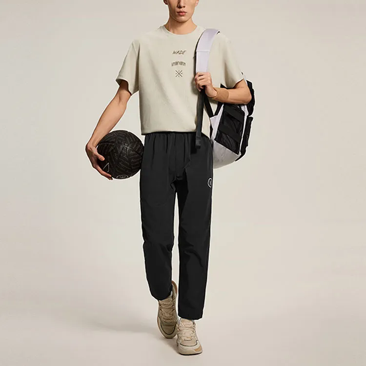LiNing Knitted Sports Pants Men's Black-4