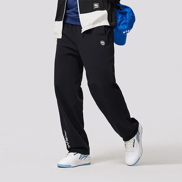 LiNing Knitted Sports Pants Men's Black-3