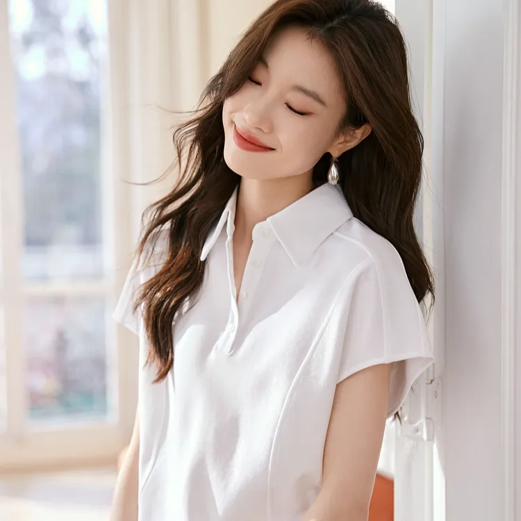 Mo Han Yi Mei Shirt Women's Raw White-1