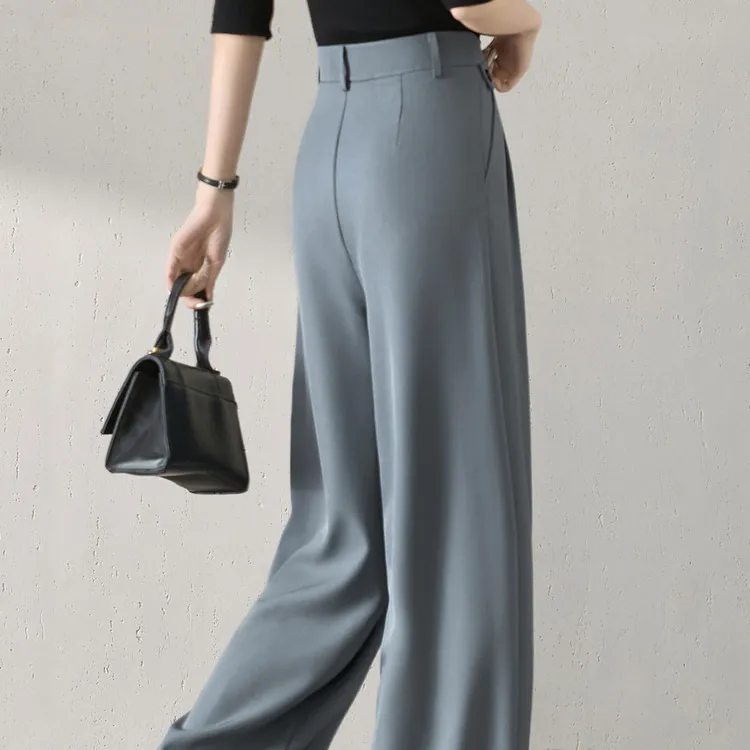 Mo Han Yi Mei Suit Trouser Women's Dusty Blue-2