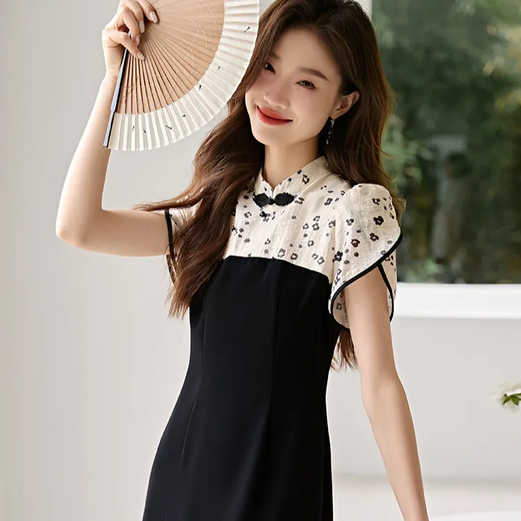 Mo Han Yi Mei Short Sleeved Dresses Women's-2