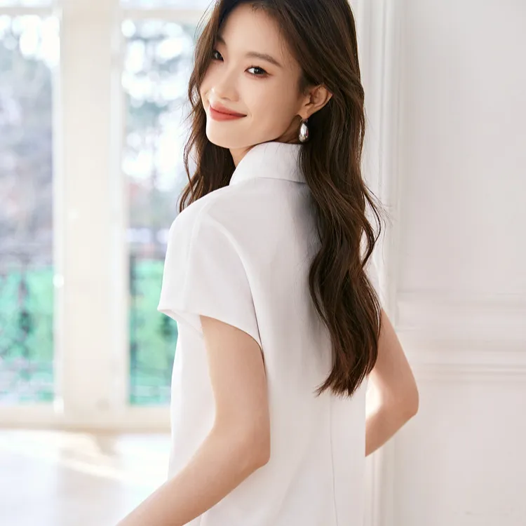 Mo Han Yi Mei Shirt Women's Raw White-2