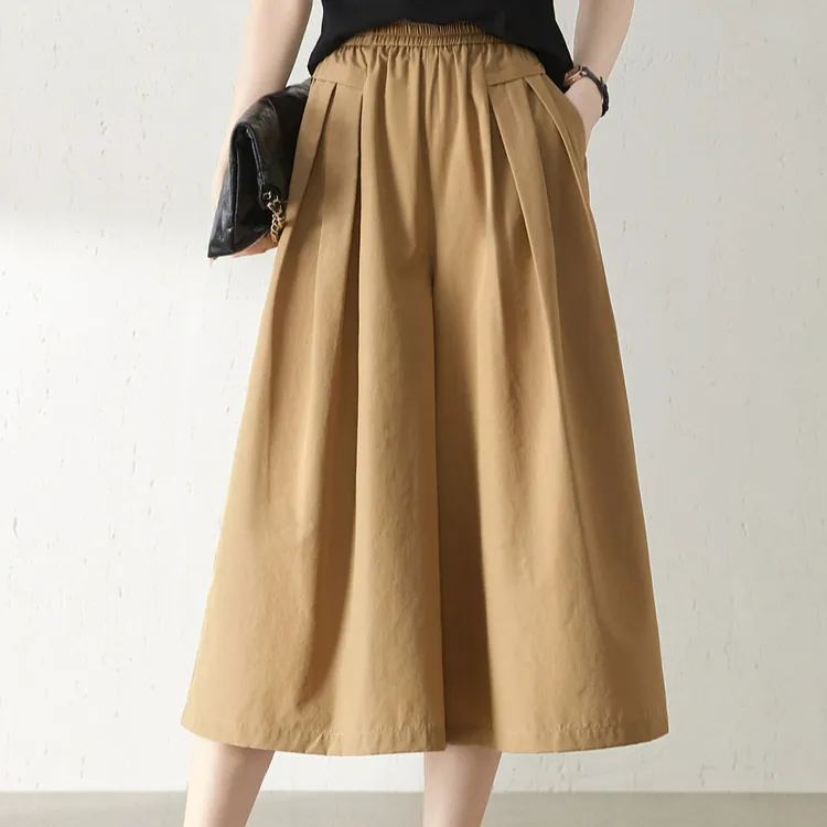 Mo Han Yi Mei Casual Pants Women's Khaki-2