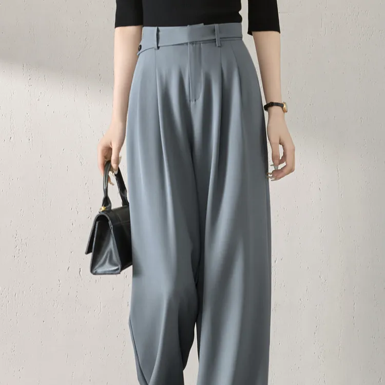 Mo Han Yi Mei Suit Trouser Women's Dusty Blue-1