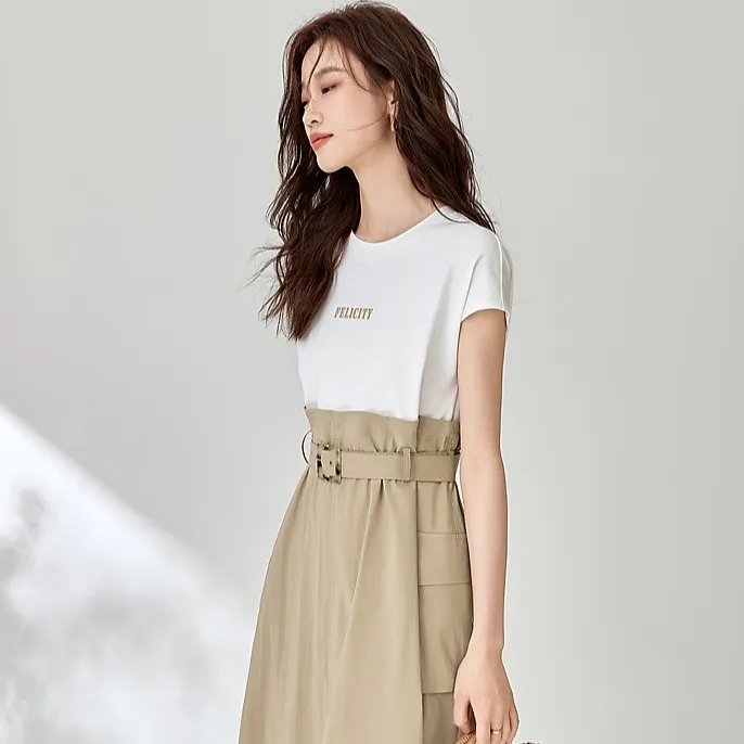 Mo Han Yi Mei Short Sleeved Dress Women's-3