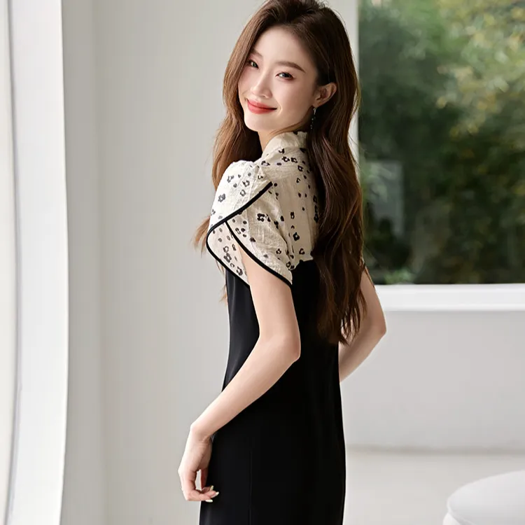 Mo Han Yi Mei Short Sleeved Dresses Women's-1