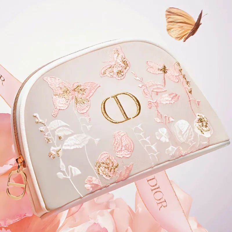 DIOR Embroidery Makeup Storage Bags Portable-1